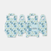 Celestial Blue Milk Pattern Bedankdoosjes (Uitgevouwen)