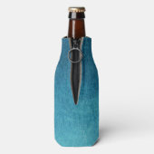 Celestial Blue Moose Silhouette Flesjeskoeler (Fles Achterkant)