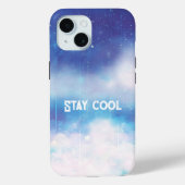 Celestial Blue Nebula iPhone Case (Achterkant)
