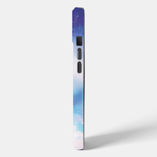 Celestial Blue Nebula iPhone Case (Achterkant / Links)