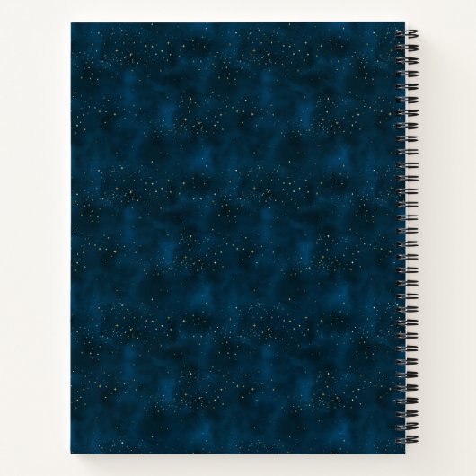 Celestial Blue & White Starry Night Dream Journal (Dos)