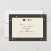 Celestial Boho stars Wedding RSVP card Kaartje (Voorkant)