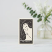 Celestial Boho Tarot piercing visitekaartje (Staand voorkant)