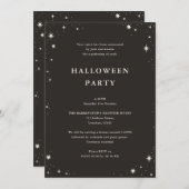 Celestial Boho Tarot Star Black Halloween Kaart (Voorkant / Achterkant)