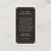 Celestial Boho Tarot Wedding Bedankt Informatiekaartje (Achterkant)