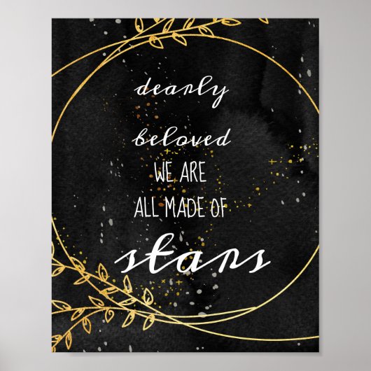 Celestial Boho Wedding Welcome Sign Poster (Voorkant)
