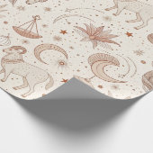 Celestial Botanical Pattern (1) Cadeaupapier (Hoek)