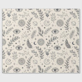 Celestial Botanical Pattern (5) Cadeaupapier (Vlak)