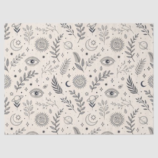 Celestial Botanical Pattern (5) Tissuepapier (Voorkant)