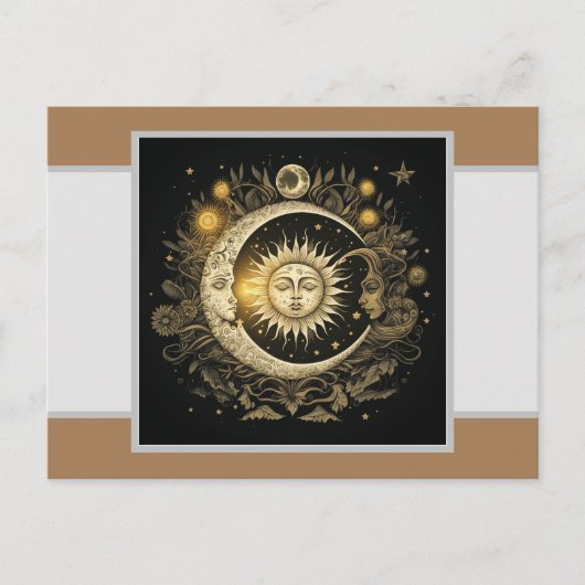 Celestial Briefkaart Illustration (Voorkant)