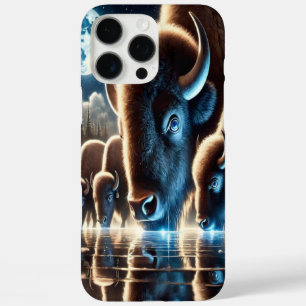 Celestial Buffalo's Drink onder sterrenhemel iPhone 16 Pro Max Hoesje