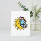 Celestial Butterfly Sun Briefkaart (Staand voorkant)