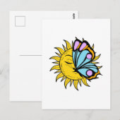 Celestial Butterfly Sun Briefkaart (Voorkant / Achterkant)