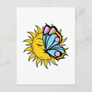 Celestial Butterfly Sun Briefkaart