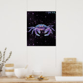 Celestial Cancer – Astrology Art Poster (Keuken)