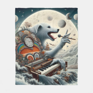 Celestial Canis Pianist Fleece Deken