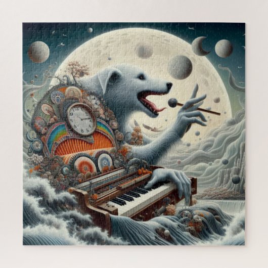 Celestial Canis Pianist Legpuzzel (Verticaal)