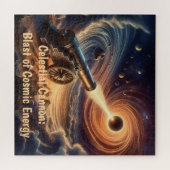 Celestial Cannon: explosie van kosmische energie Legpuzzel (Horizontaal)