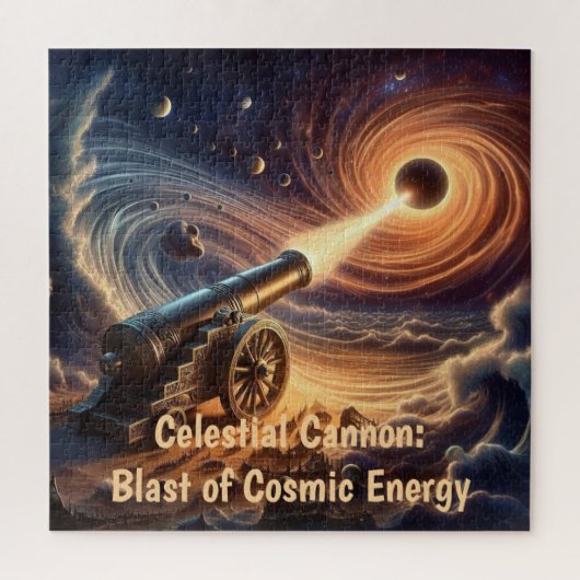 Celestial Cannon: explosie van kosmische energie Legpuzzel (Verticaal)