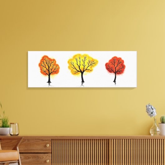 Celestial Canopy: Herfstgloed - Canvas Afdruk (Insitu (Woonkamer))