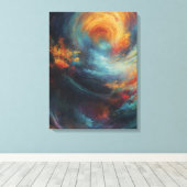 Celestial Canvas Prints - Een fusie van Surreal Re (Insitu (Houten vloer))