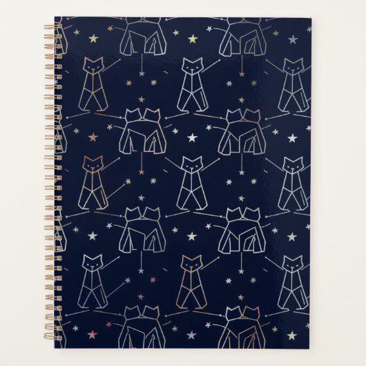 Celestial Cat Constellation Weekly Planner (Devant)