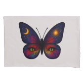 Celestial Cat-Eye Butterfly Sun Moon Star Boho Art Kussensloop (Voorkant)