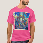 Celestial Cathedral Cityscape T-shirt (Voorkant)