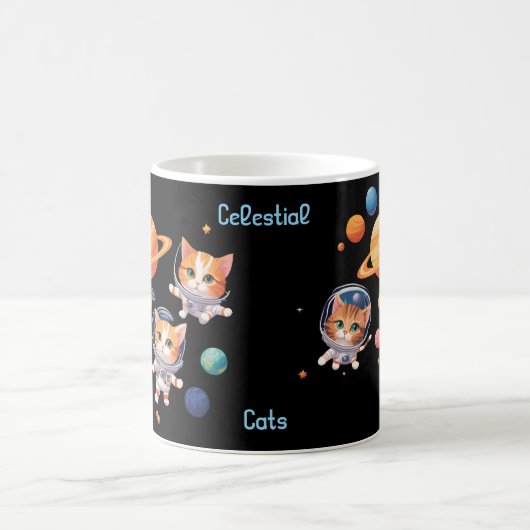 Celestial Cats Morphing Mug – Astronaut Cats Among (Centre)