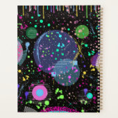 Celestial Celebrations: Maximalist Abstract Art  Planner (Achterkant)