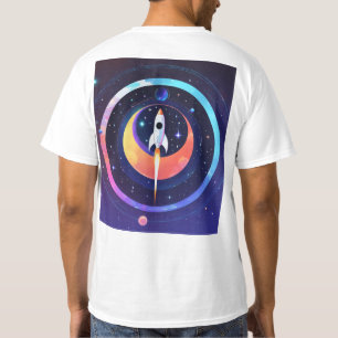 Celestial Chic Space Afbeelding T-shirt Collectie