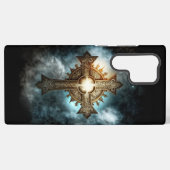 Celestial Christelijk Cross Samsung Galaxy Hoesje (Achterkant horizontaal)