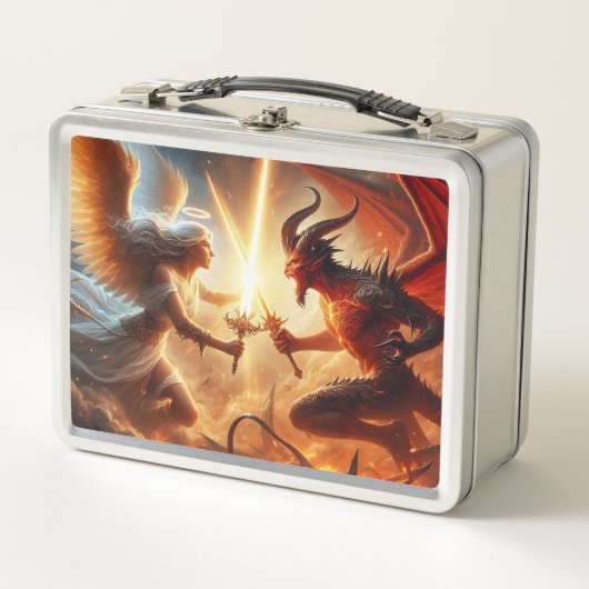Celestial Clash: rood en goud (Voorkant)