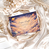 Celestial Cloud Planets Diapper Raffle  Informatiekaartje