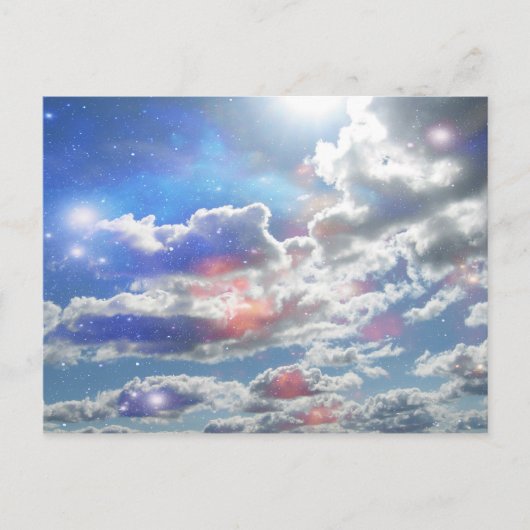 Celestial Clouds Briefkaart (Voorkant)