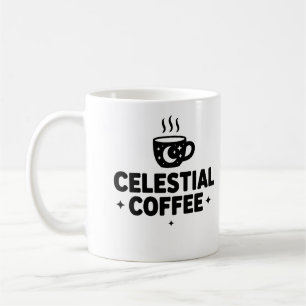 Celestial Coffee Mok – Moon & Stars Cosmic Cup