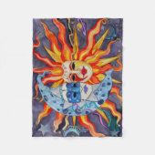Celestial Comedy en tragedie Fleece Deken (Voorkant)