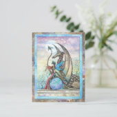 Celestial Compainions Fairy en Dragon Briefkaart (Staand voorkant)