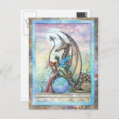 Celestial Compainions Fairy en Dragon Briefkaart (Voorkant / Achterkant)