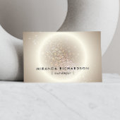 Celestial Confetti Glow Gold Visitekaartje