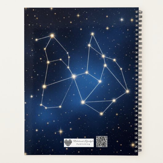 Celestial Constellation Map | Silver Foil Star Cha Planner (Achterkant)