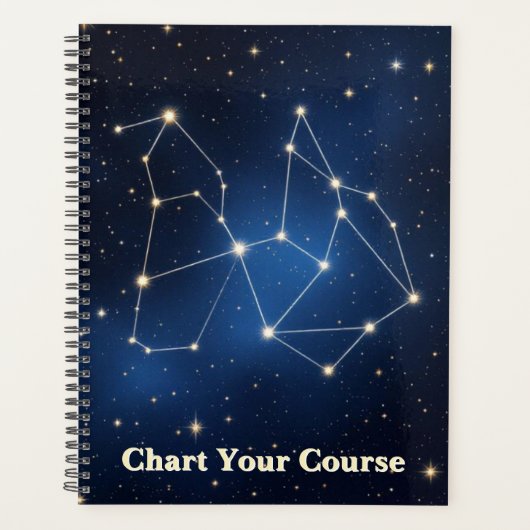 Celestial Constellation Map | Silver Foil Star Cha Planner (Voorkant)
