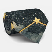 Celestial Constellation Star Pattern (1) Stropdas (Opgerold)