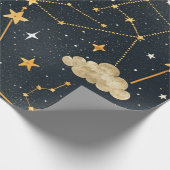 Celestial Constellation Star Pattern (2) Cadeaupapier (Hoek)