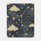 Celestial Constellation Star Pattern (2) Fleece Deken (Voorkant)