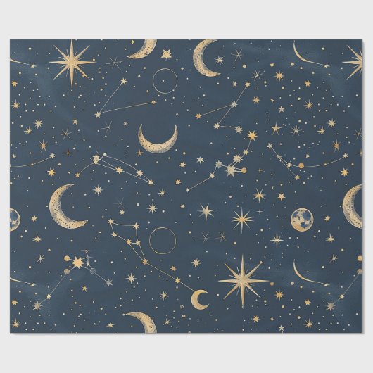 Celestial Constellation - Sterrennacht (1) Cadeaupapier (Vlak)