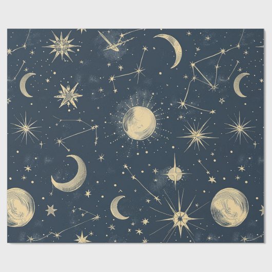 Celestial Constellation - Sterrennacht (3) Cadeaupapier (Vlak)