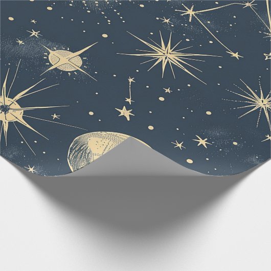 Celestial Constellation - Sterrennacht (3) Cadeaupapier (Hoek)