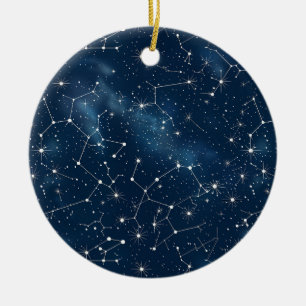 Celestial Constellation - Sterrennacht (4) Keramisch Ornament