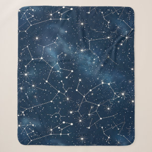 Celestial Constellation - Sterrennacht (4) Sherpa Deken